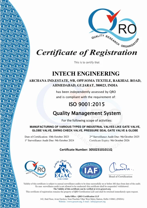ISO 9001:2015 Certificate